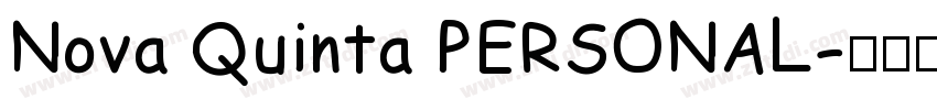 Nova Quinta PERSONAL字体转换